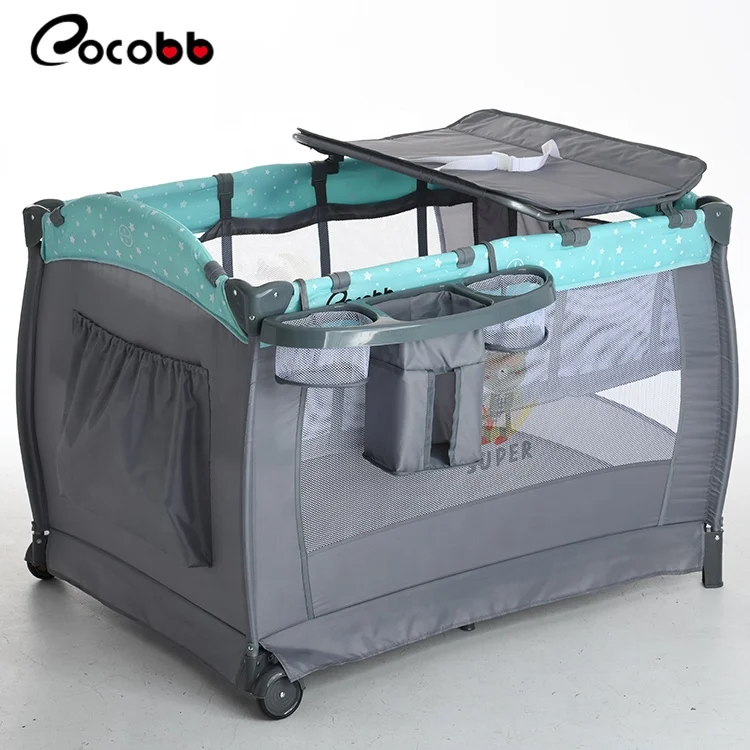 
CO-P810G 110cm Kid play yard playpen With second layer 