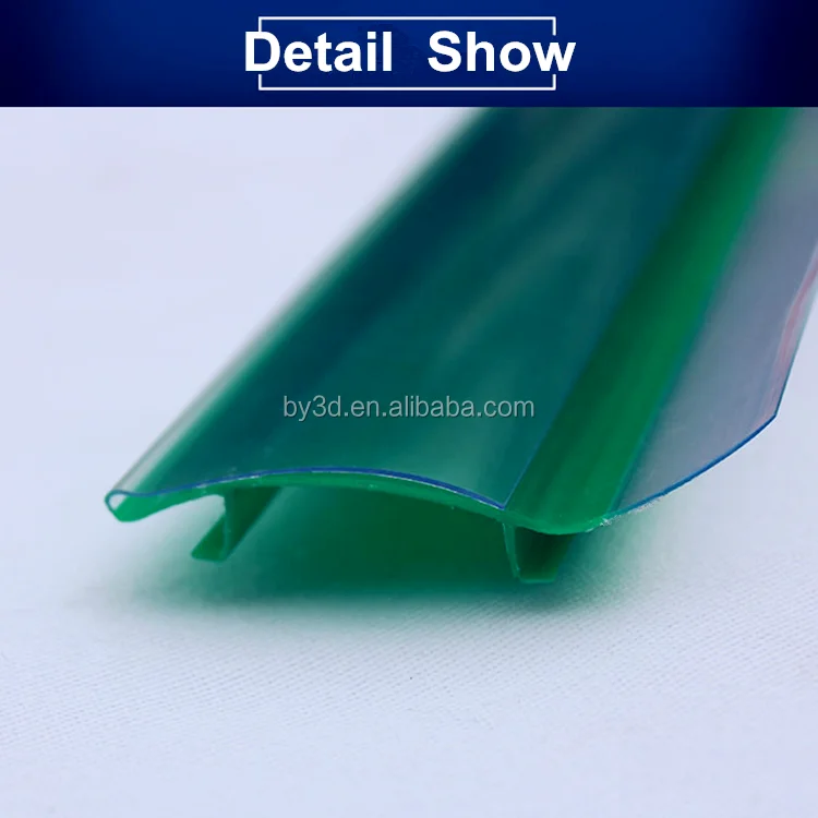 Good quality plastic display pvc price tag/ label sign holder shelf talker for Supermarket Data Strip