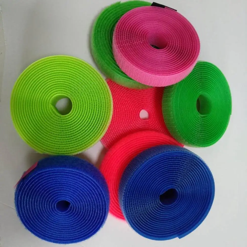 25mm width nylon back to back hook and loop tape
