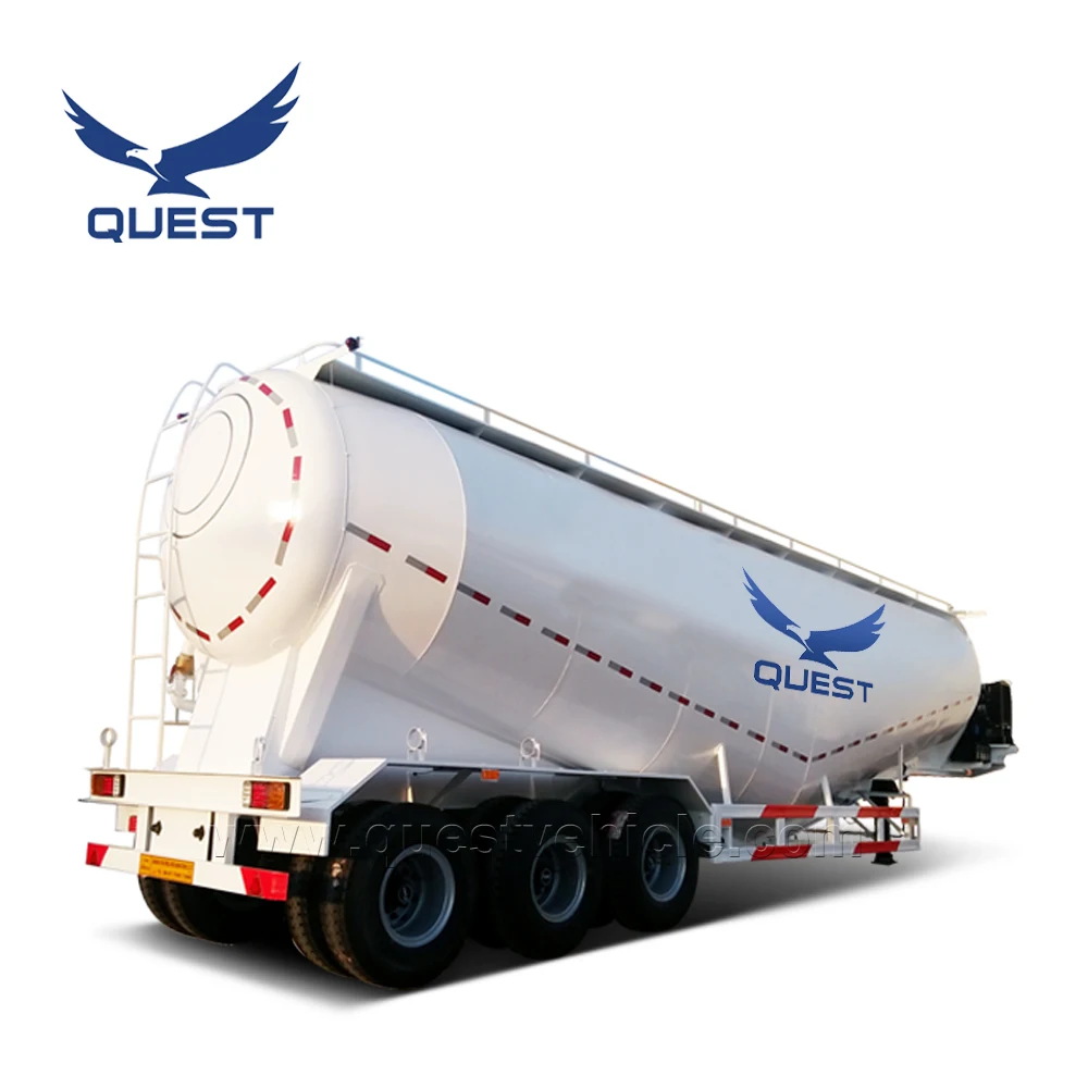 China Factory Price Bulk Cement Tanker Semi Trailer 50cbm 55cbm for Sale Truck Trailers