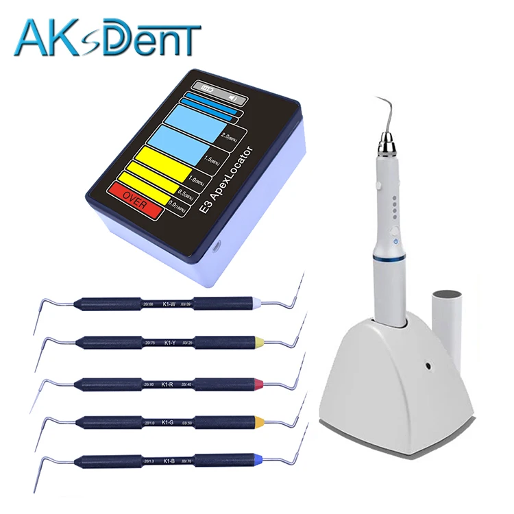 Компактный ручной подъемник AKsDenT dental gutta percha, теплый вертикальный инструмент, ручка для обтурации, тестирование канала, Апекслокатор E3GG
