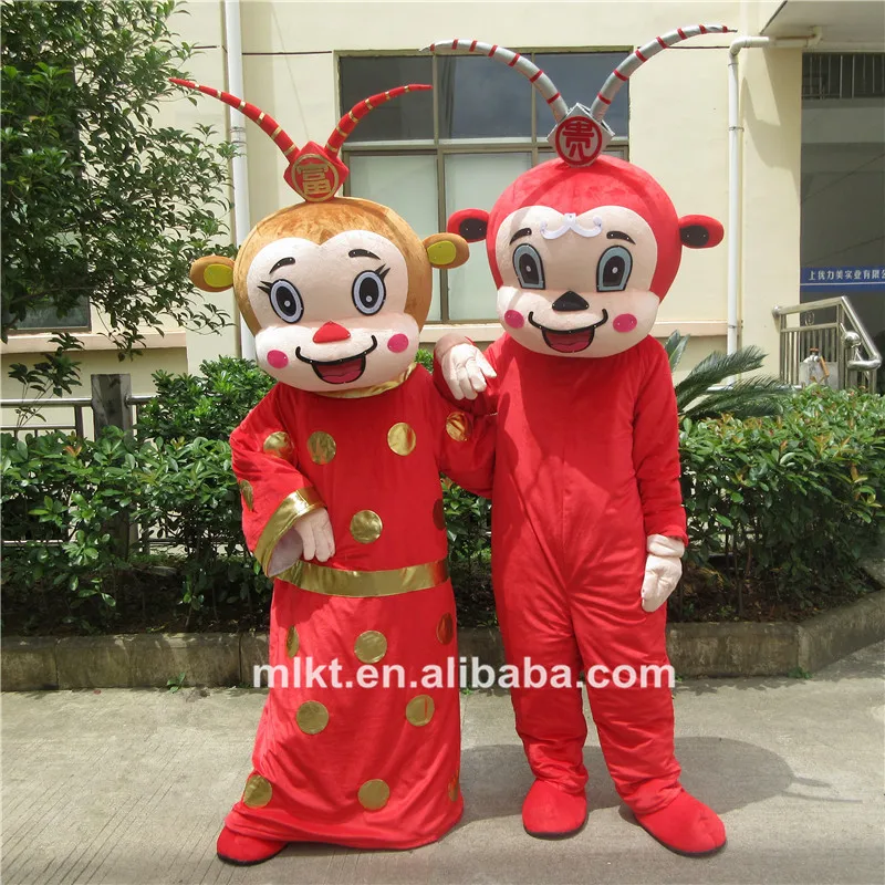
Adult age group OEM supplier promotion cheap adult classical Chinese new year mascot costume 