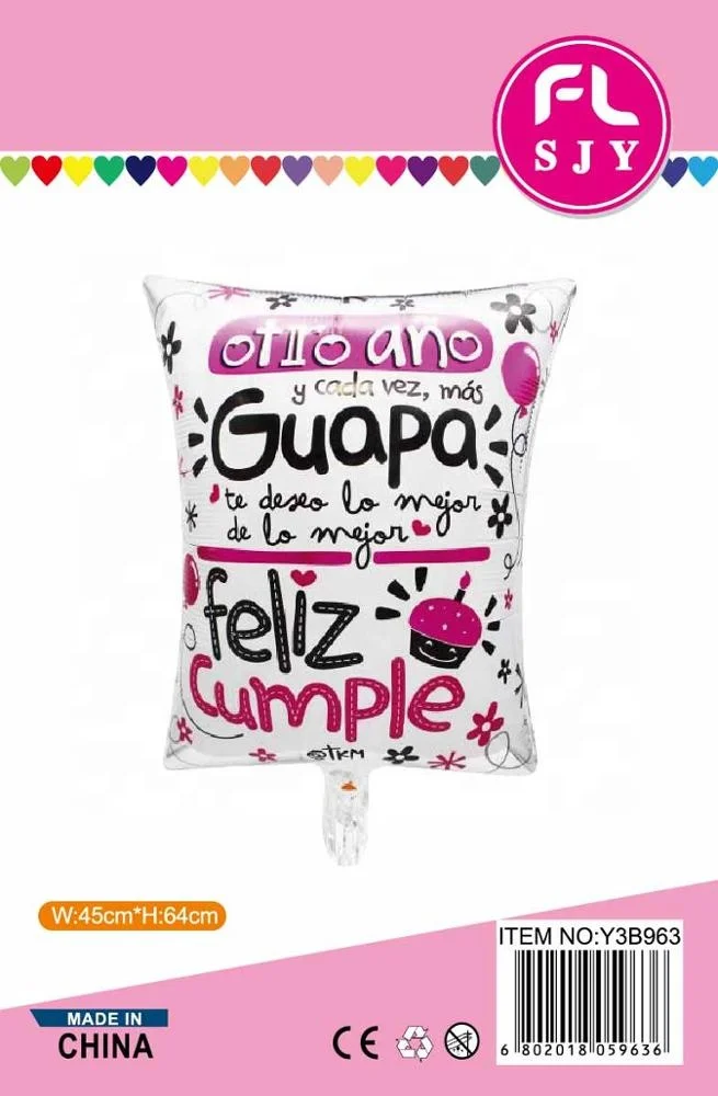 26inch Spanish Super Handsome and beauty  for party decoration spanish foil balloon