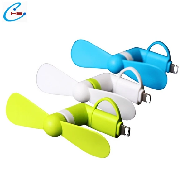 
2020 New Products High Quality 2/3 in 1 Type C Mini Usb fan for android and for iphone Portable cooling mini fan 