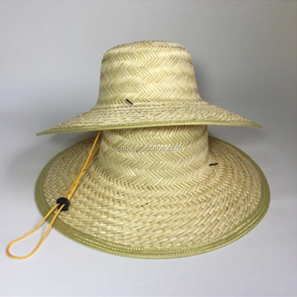 Promotional blank fishing hat custom Straw Hat straw boater hat wholesale