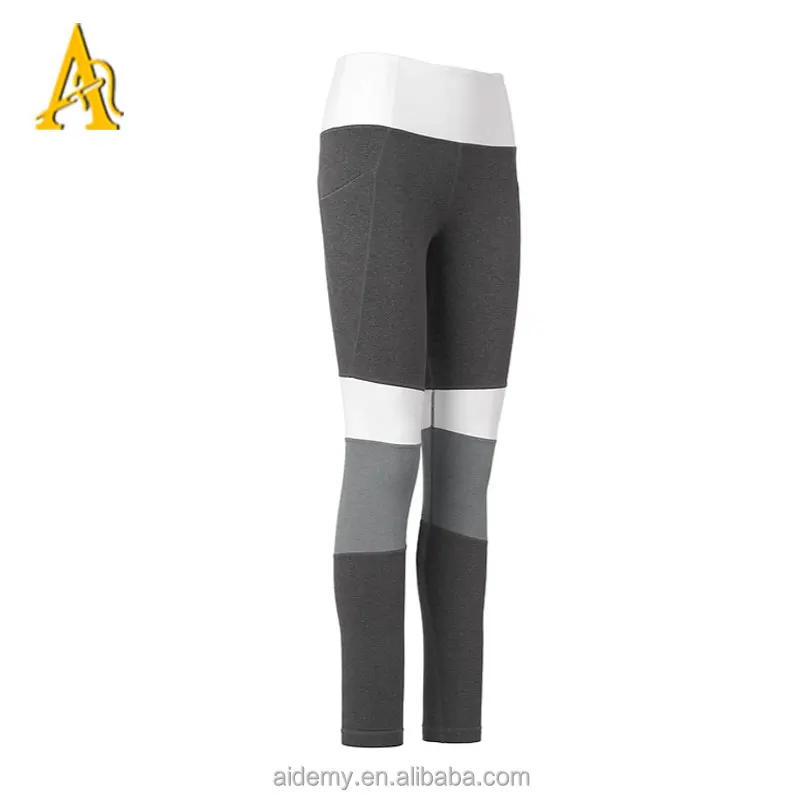 
Athletic wear Modblock Salutation Tight sports pents, with Grey Heather and Black/Pink Print logo 