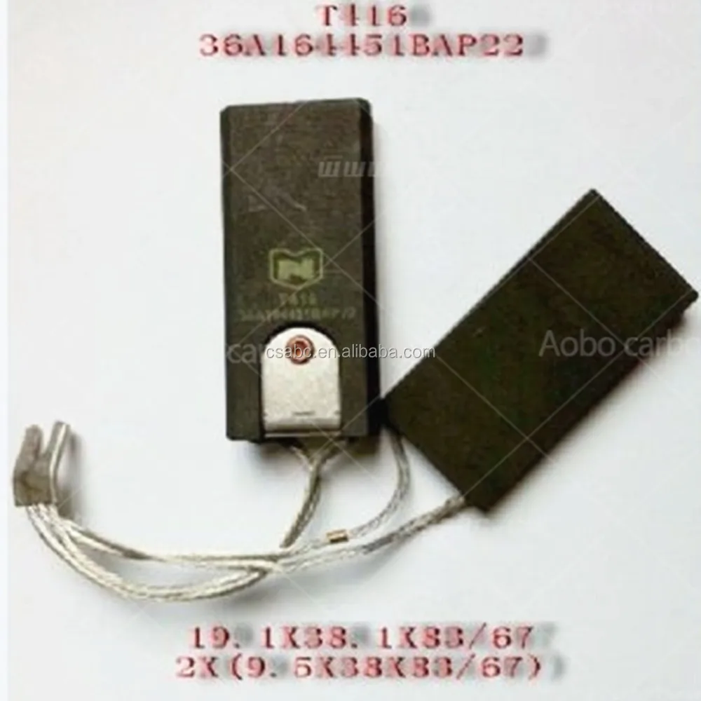 electro graphite carbon brush T563 for DC motors parts
