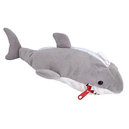 Creative Novelty Lifelike Fish Shark Design Pencil Bag Cheap Shark Pencil Case