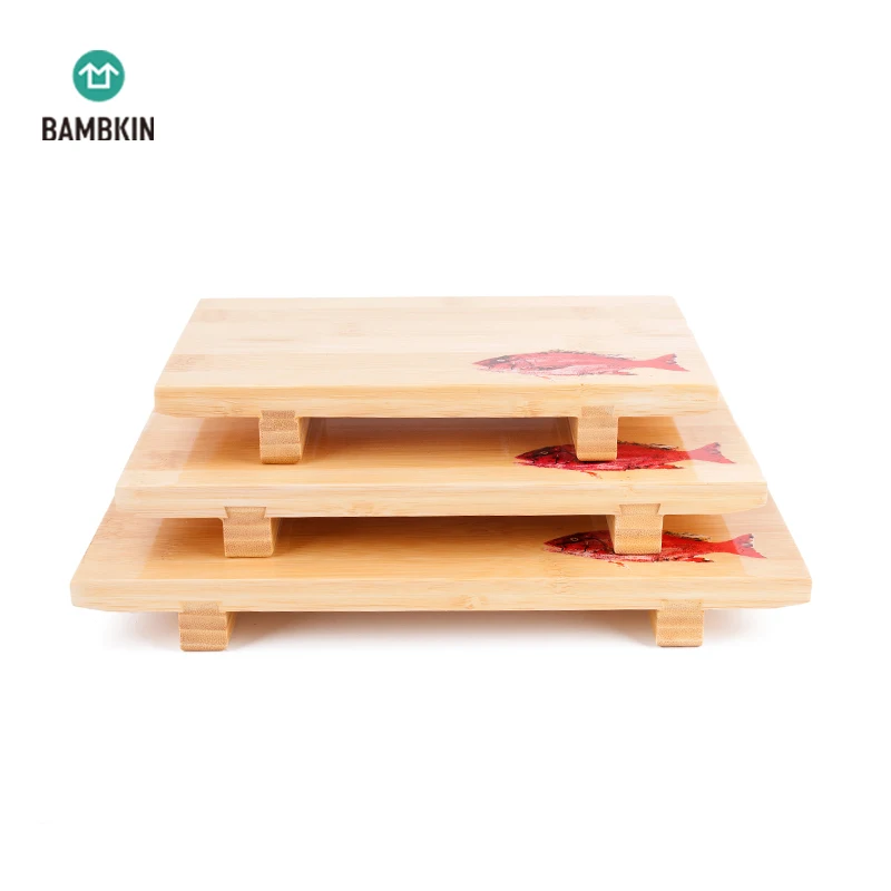
eco-friendly sushi plate serving tray /bamboo sushi plate 