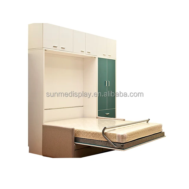 Modern style bedroom furniture set murphy wall bed with sofa