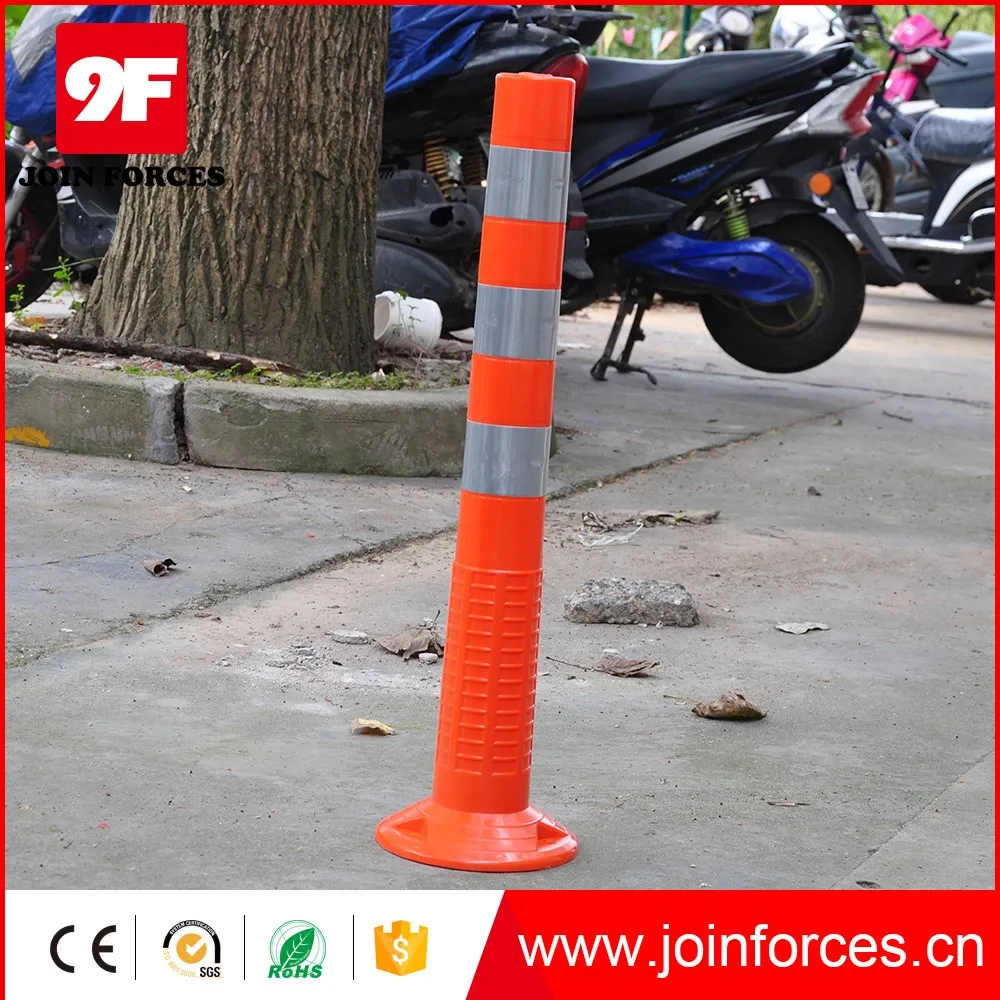 9F Reflective PE Reflective Delineator Pvc Bollard