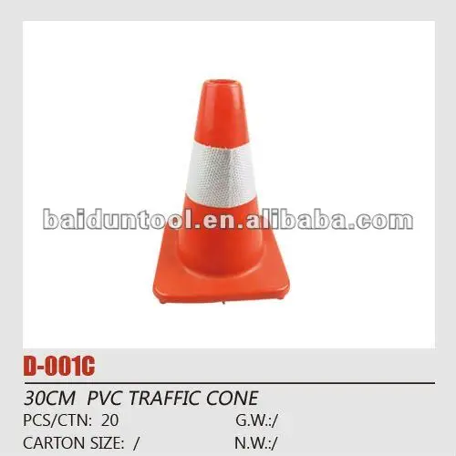 
30cm orange PVC traffic cone/ 12