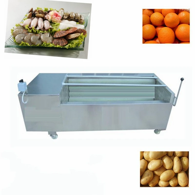 Convenient cassava washer and peeler fruit brush washing peeling machine fruit and vegetable brush washer