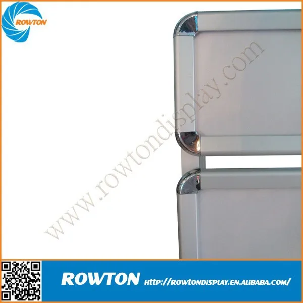 Sidewalk sign snap a frame iron board poster stand display with rider