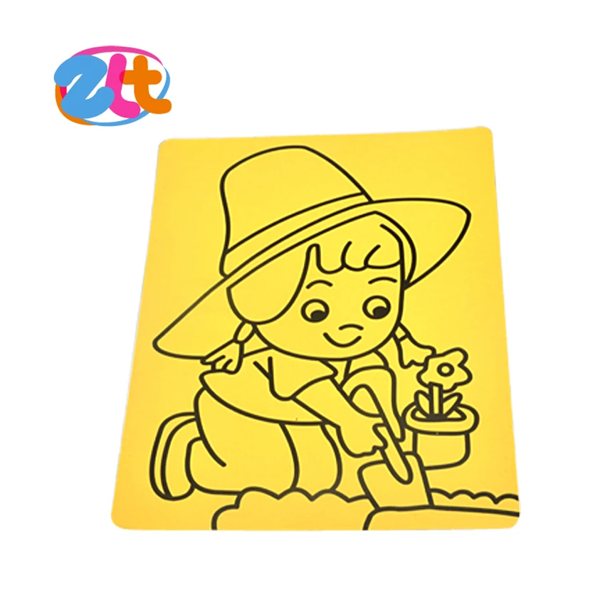 Custom kids set painting cards sand art pictures