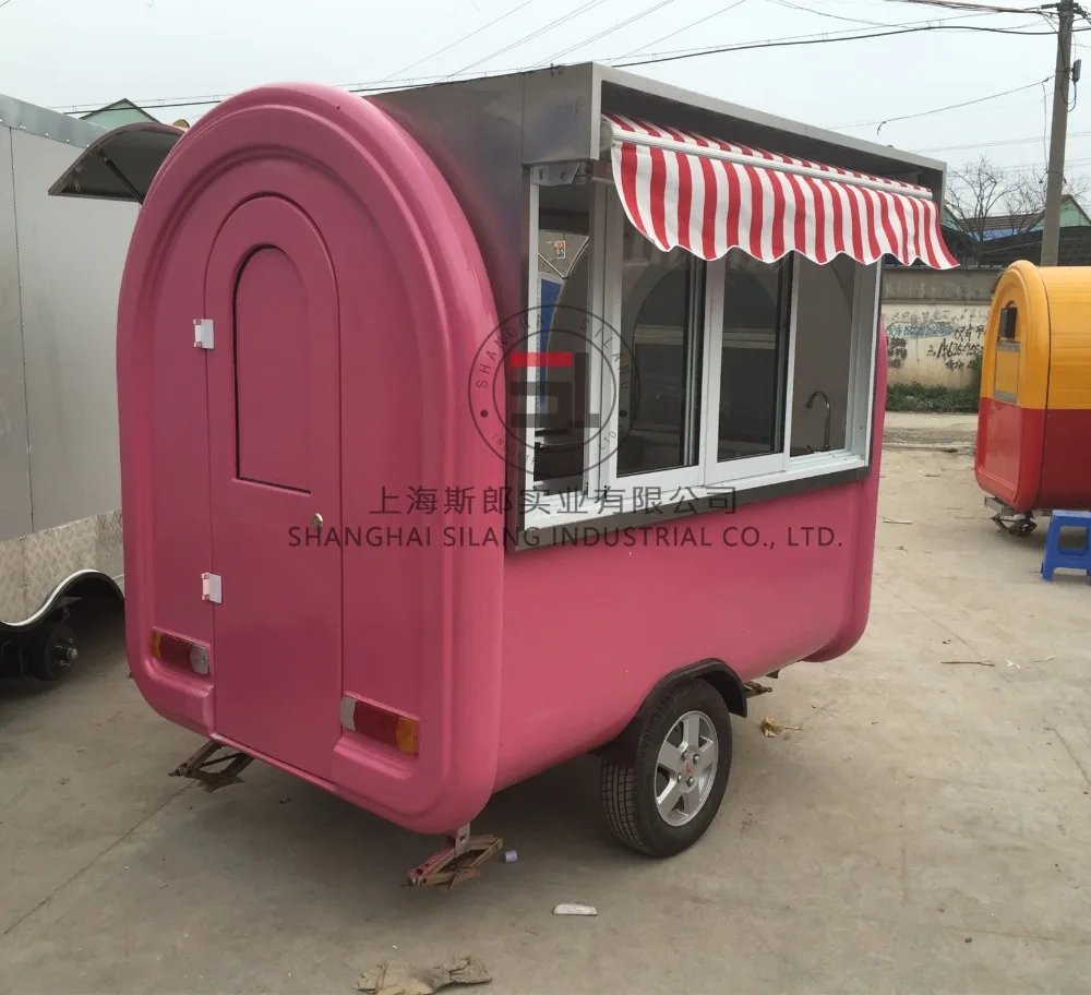 China manufacturer hot dog ice cream retro food trailer for fast food
