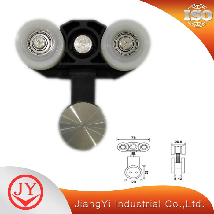 Glass sliding door rollers set hanging wheel