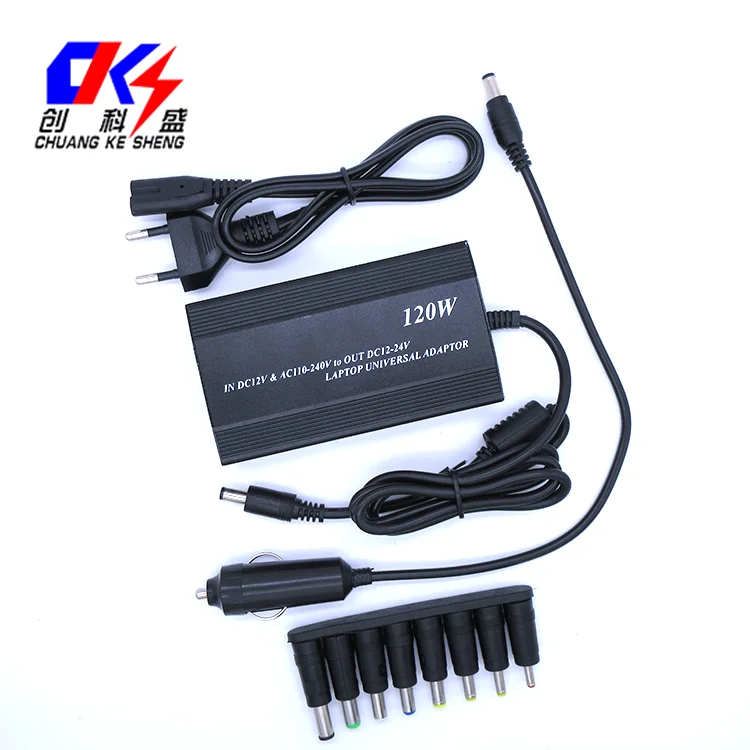 
AC 110v to 240v DC Adjustable 12V to 24V 120w Laptop Universal Power Adapter 