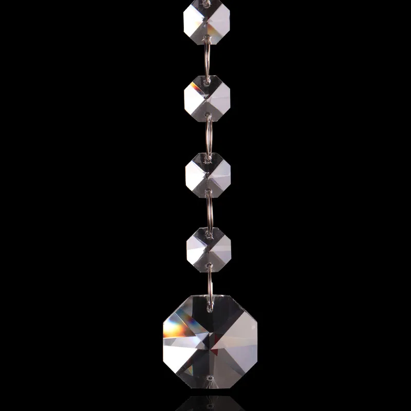 
Crystal Chandelier octagon beads wedding table decorations Lamp Parts 