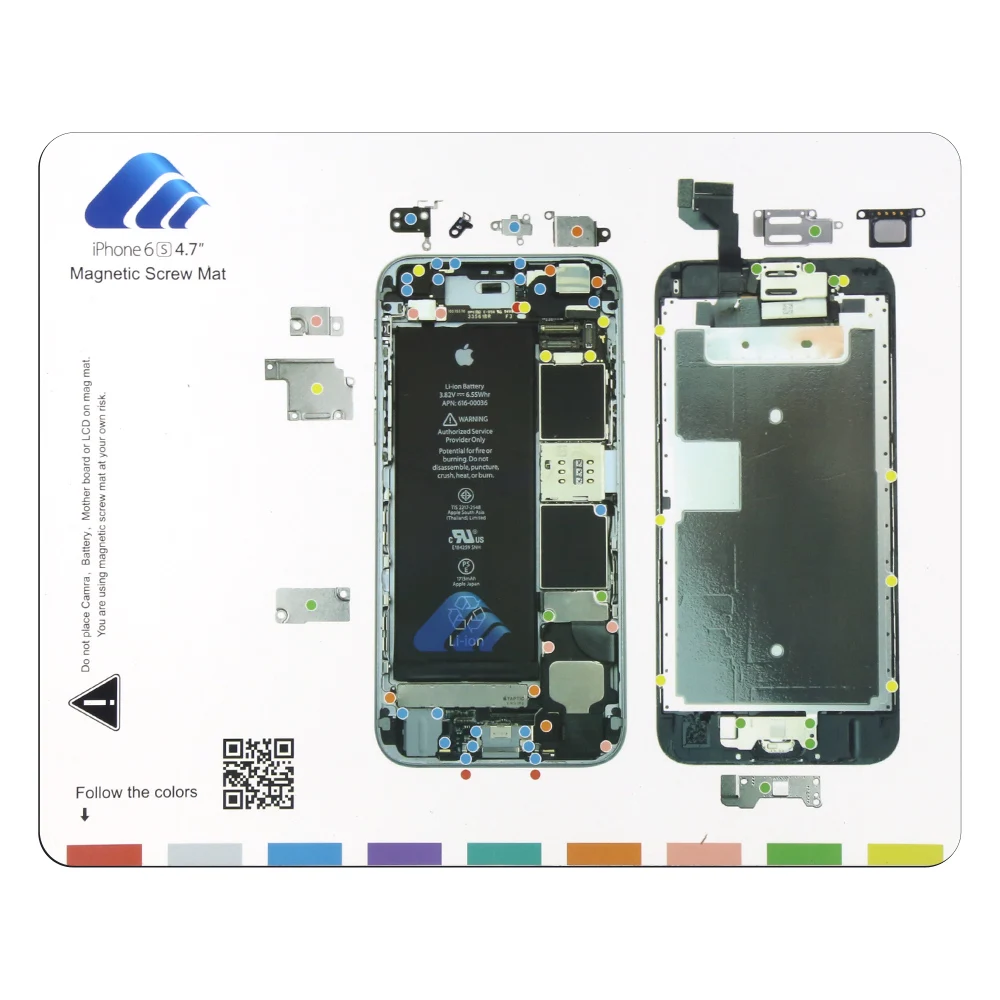 Магнитный коврик с винтовым креплением рабочая направляющая для iphone 5s 6 6s plus 7 профессиональные пластины инструменты ремонта P