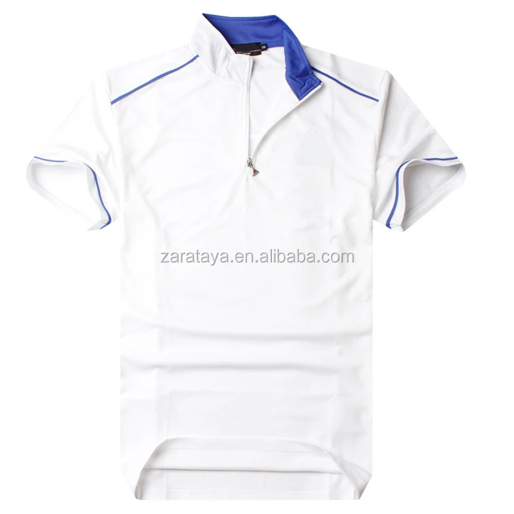 wholesale fashion golf gear fabric men Golf wear half zip sweat-free quick-dry jersey short sleeves T-Shirt customizable