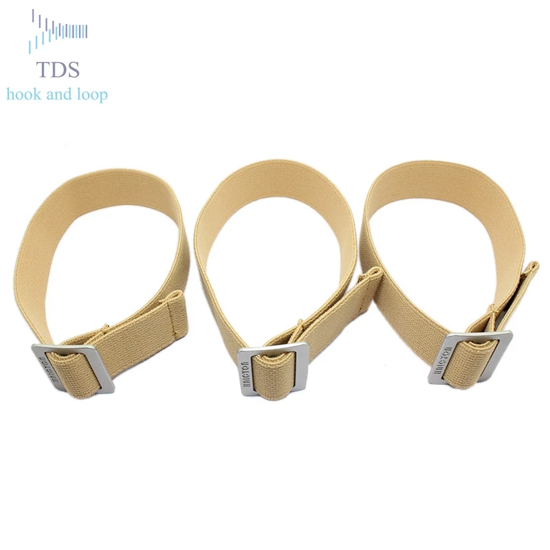 Soft Hook and Loop Elastic Strap with Buckle