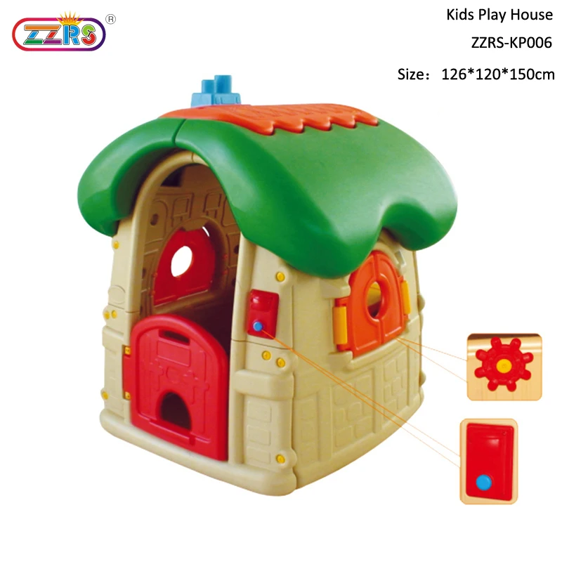 fast delivery outdoor games  plastic slide toys big mushroom kids play house