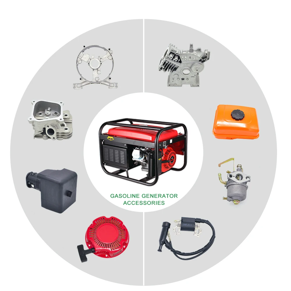 China manufacturers GX160 168F 6.5HP portable gas petrol gasoline generator parts and functions