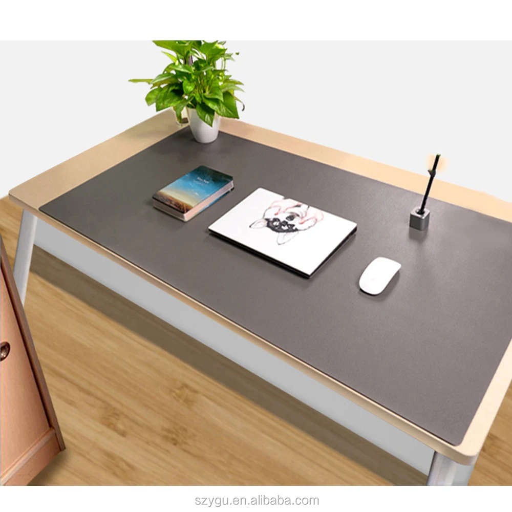 China Suppliers Luxury Large 120*60 cm PU Leather Desk Pad Writing mat Table Mat