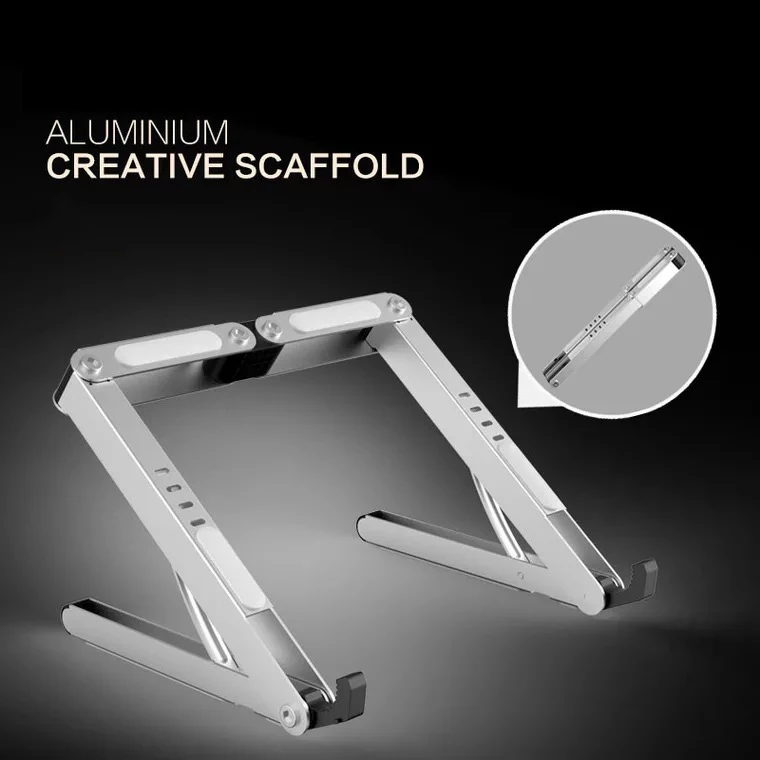 Multi-Function Metal Portable Folding Laptop Stand for PC/phone/Notebook