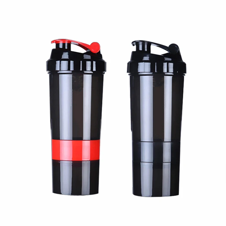 
500ml Custom Logo Printed Plastic Protein Shaker Water Bottle With Sports Eco-Friendly 