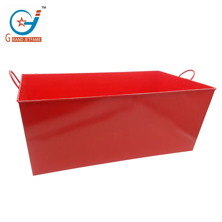 70 cm red rectangular barrel Fashion Galvanized Iron Copper Ice Bucket