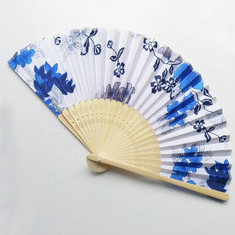 Japanese Wedding Bamboo Silk Hand Fan Wedding Invitation Fan