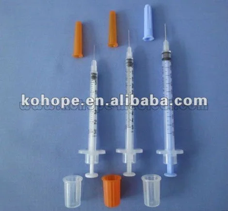 
Sterile insulin syringe 