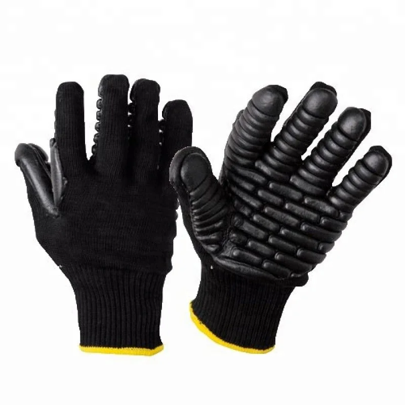 Safety Work Rubber Foam Latex Coated Anti Vibration Gloves