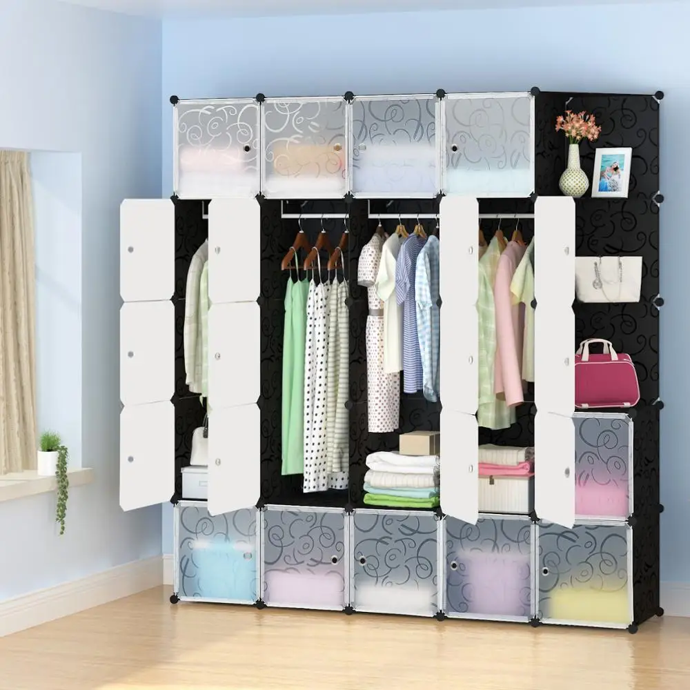 Fast Delivery DIY Plastic All Colors Available Fashionable Wardrobe Cabinets Customized