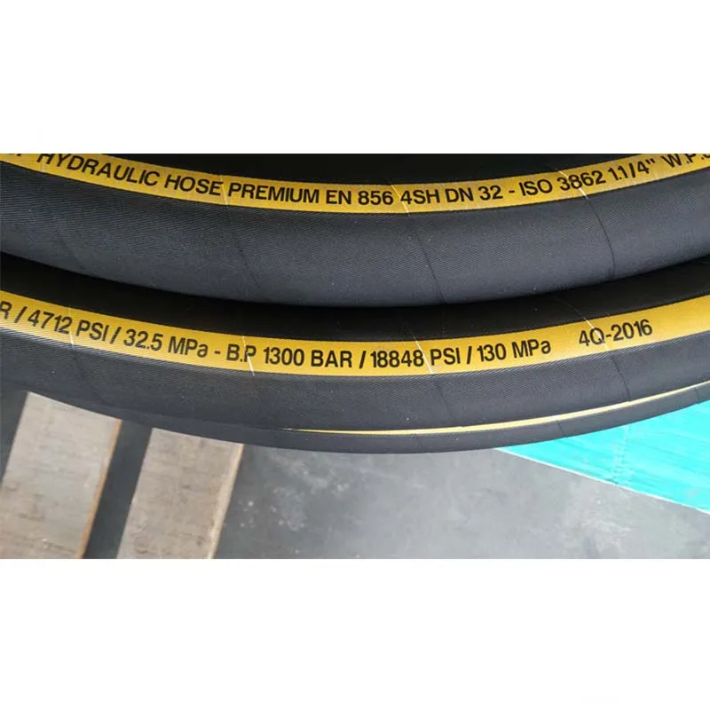 Ruber Hose Manufacturing High Pressure 1 Inch 1 1/4 Inch 4sh Hose Reinforced Rubber Hose