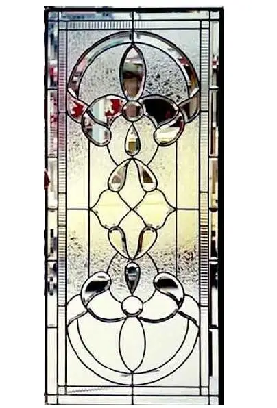 2018 hot customized beveled stained glass panel for window door