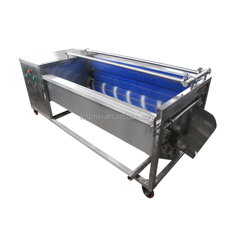 Brush roller type industrial potato peeler machine