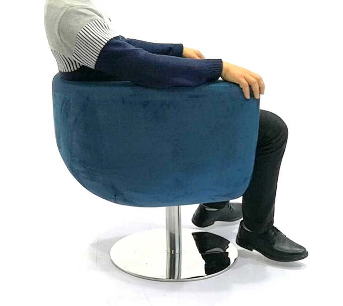 Wholesale high quality home furniture modern lounge chair / Tulip shape swivel chair Nay-200