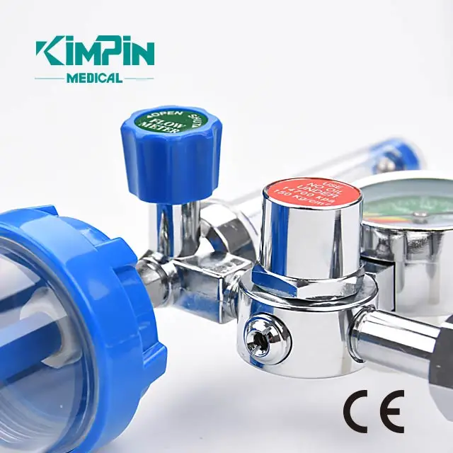 Buoy Type Inhalator Pressure Gauge Pressure Reducing Valve Oxygen Regulator W21.8 G3/4