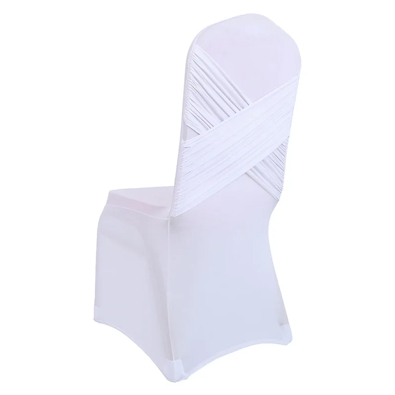 2019 Cheap wholesale spandex wedding chair covers The new Graceful Cross Back Chair cover