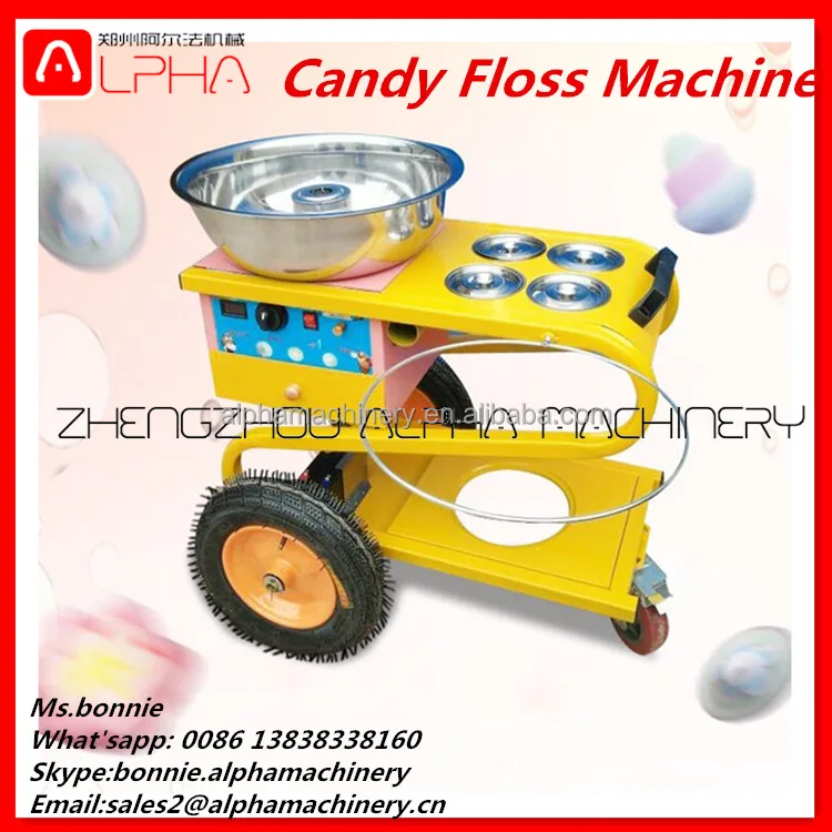 Professional battery operated flower cheap gas cotton candy floss machine for sale/marshmallow machine