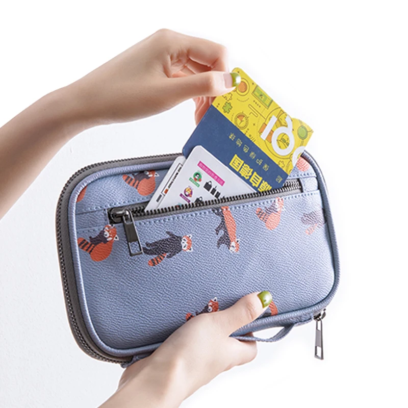 Travel Wallet RFID Blocking Passport Clutch Travel Document Organizer Vaccination Card Holder Passport Bag