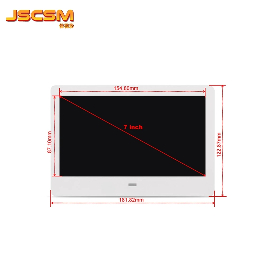 wall mountable lcd commercial Advertising equipment 7 inch ads lcd media player for Hotel Coffee Shop Restaurant