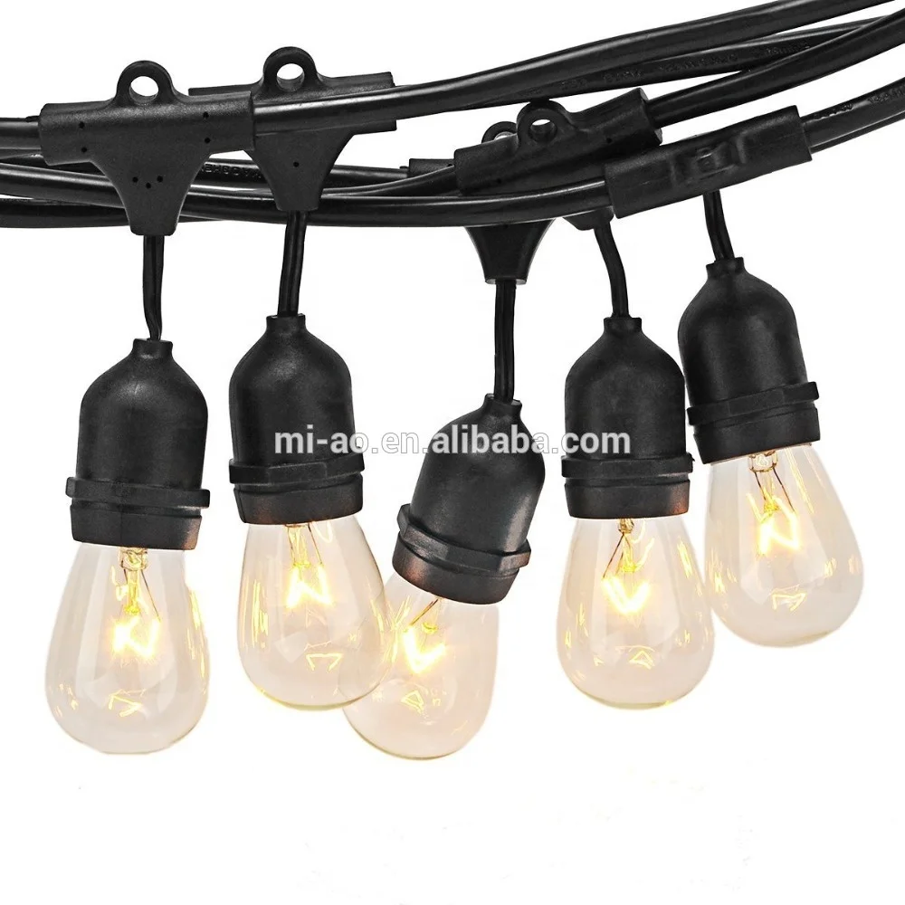 
E26 Outdoor Weatherproof Commercial Grade Lights with Hanging Sockets string light 