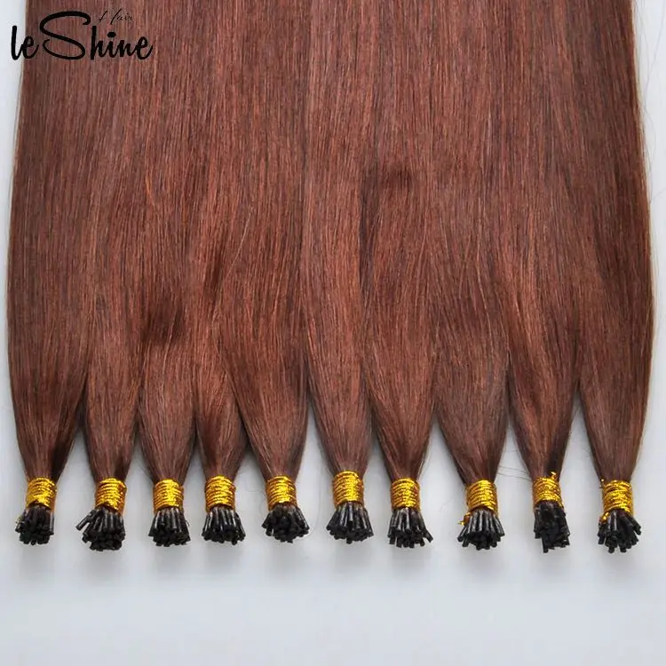 LeShine Hot Selling Keratin Pre Bonded Remy Hair FREE Mongolian Double Drawn Bleaching Hair Extension I-tip Hair