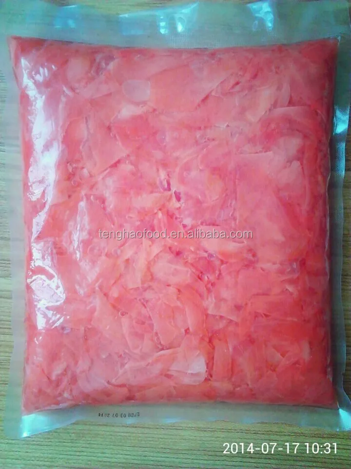 
Sample avialble pink sweet taste quality guarantte sushi ginger marinated 