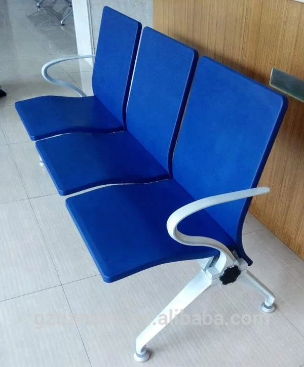 Aluminum alloy frame entire PU polyurethane seat waiting room office chairs