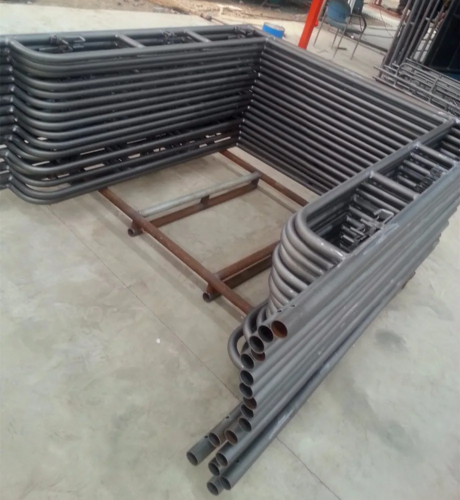 walking through H frame indoor scaffolding